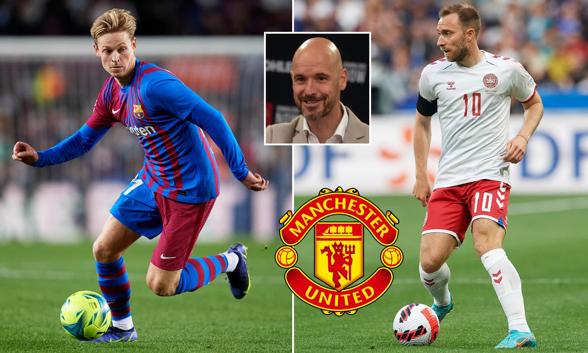 Man Utd offer contract to Christian Eriksen after identifying him as Frenkie de Jong alternative - Bóng Đá