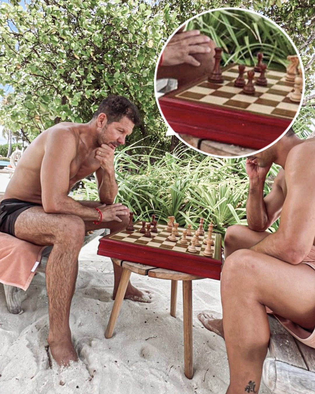 Diego Simeone Ruthlessly Trolled For Mistake In Deleted Chess Picture With Son - Bóng Đá